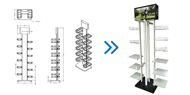 Modern Acrylic Display Stand Design