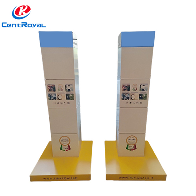 Custom Multi Tier Lighting Display Stand Branded Italian Design