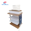 Multi-Tier Wood & Metal Massage Gun Display Stand with Acrylic Top - Retail Rack for Product Exhibition