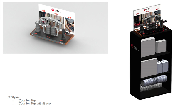 LED-Lit Acrylic Exhibition Rack for Massage Gun Storage