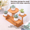 Classic Style Multi-layer Solid Wood Desktop Display Rack with Sturdy Bearing