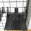 Metal Wire Grid Helmet Display Rack with Signage & Wheels, Mobile Retail Stand for Motorcycle/Sports Helmets