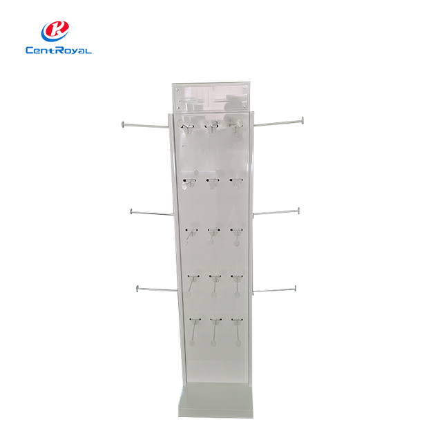 360° Rotating Metal Acrylic Display Rack For Jewelry Scarves