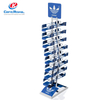 Metal Hat Display Stand with Multi-Tier Shelves - Vertical Retail Rack for Cap Exhibition & Commercial Store Showcase