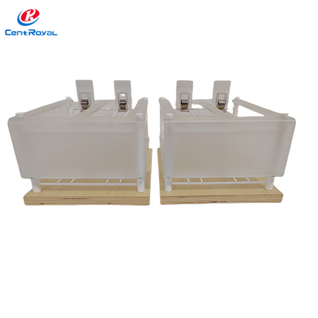 Automatic Sliding Acrylic Display Stand: Double - Tier Branded Base