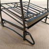 Black Metal MultiTiered Nail Art Display Rack, with Grid Shelves And Adjustable Structure, Ideal for Salon And Retail Nail Product Showcase, SpaceSaving Design