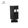 Metal Rotating Pegboard Display Stand with Hooks & Rolling Base - Retail Rack for Product Exhibition