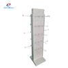 Multi-Tier Metal & Acrylic Sock Display Stand - Vertical Retail Rack with Hooks for Hosiery Exhibition & Store Showcase