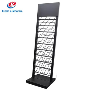 Heavy Duty Metal Tile Display Stand with Multi-Tier Shelves - Commercial Floor Rack for Ceramic Sample Exhibition Storage