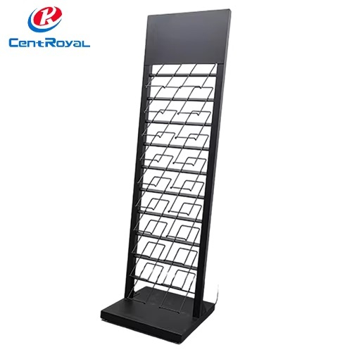 Customizable Tiered Metal Grid Display Rack For Tile