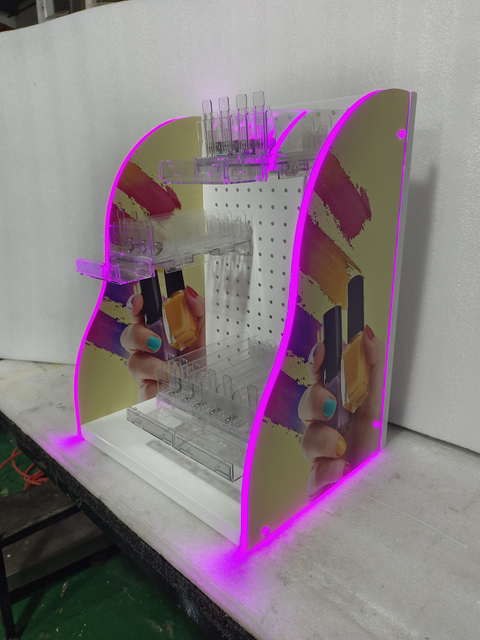 LED - Lit Acrylic Nail Polish Display Stand