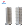 4-Sided Rotating Metal & Panel Display Rack with Hooks - Multi-Functional Retail Showcase for Small Goods