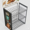 Custom Branded Side-Hanging Snack Display Stand 3-Tier Side-Mount Metal Wire Snack Display Rack