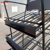 Black Metal MultiTiered Nail Art Display Rack, with Grid Shelves And Adjustable Structure, Ideal for Salon And Retail Nail Product Showcase, SpaceSaving Design