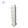Multi-Tier Metal & Acrylic Sock Display Stand - Vertical Retail Rack with Hooks for Hosiery Exhibition & Store Showcase