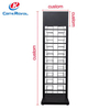 Heavy Duty Metal Tile Display Stand with Multi-Tier Shelves - Commercial Floor Rack for Ceramic Sample Exhibition Storage