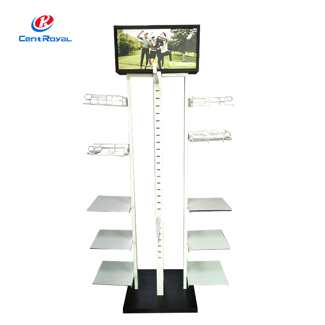 Modular Multi - Tier Metal Display Rack: Branding - Ready for Clothes & Hats