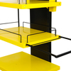 Lipton Custom Multi - tier Wheeled Metal Display Rack for Supermarket Brand Exhibition
