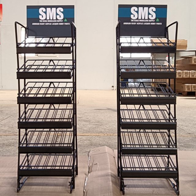 Metal Multi - tier Nail Art Display Rack: Custom Branding