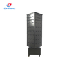 Metal Rotating Pegboard Display Stand with Hooks & Rolling Base - Retail Rack for Product Exhibition