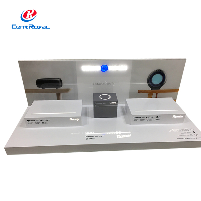 LED - Lit Acrylic Desktop Display Stand For Audio Products