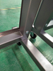 Sturdy Metal Tile Display Stand with Rolling Base - Open-Frame Rack for Flooring Sample Exhibition & Retail Showcase