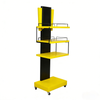 Lipton Custom Multi - tier Wheeled Metal Display Rack for Supermarket Brand Exhibition