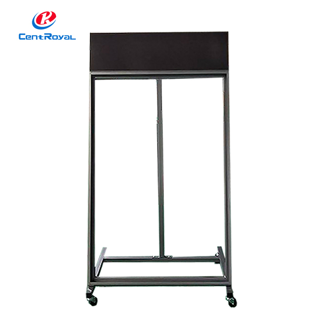 Mobile Metal Vertical Display Rack: Tile Exhibition Ready