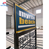 Multi-Tier Metal Wire Hat Display Stand with Sign Panel - Floor-Standing Retail Rack for Headwear Showcase