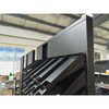 Heavy-Duty Metal Tile Display Stand with Multi-Tier Slanted Slots - Retail Rack for Flooring Sample Exhibition