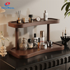 Classic Style Multi-layer Solid Wood Desktop Display Rack with Sturdy Bearing
