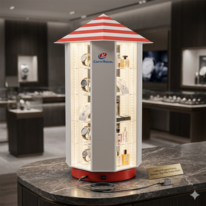 Custom Lighthouse Style Rotating Display Stand