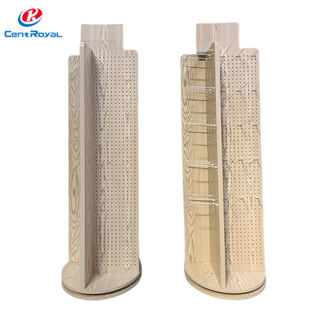 Cake Candle Branded Rotating Wooden Pegboard Display