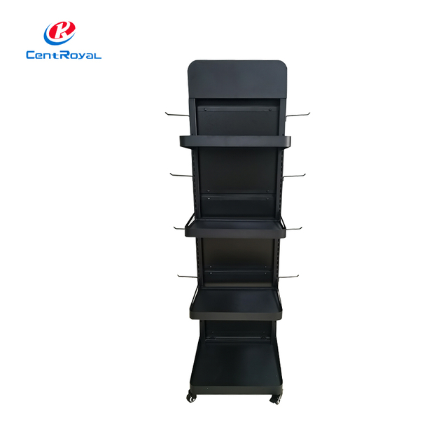 Mobile Metal Multi - Tier Display Rack: For Ceramic Mugs