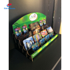 Cardboard Step - Shaped Multi - Tier Display Stand for Kids’ Cards & Toys – Countertop Organizer with Back Panel