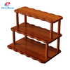 Classic Style Multi-layer Solid Wood Desktop Display Rack with Sturdy Bearing