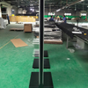 Metal Perforated Panel Display Rack with Hooks, Adjustable Retail Merchandise Stand, Sturdy Base for Store Showcases