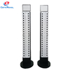 Metal Eyewear Display Rack with Mirror & Perforated Panel, Adjustable Hooks for Optical Shops