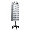 Retail Display Stand Metal Rotating Display Stand with Wheels Keychain Display Stand with Hooks Suitable for Shopping Malls