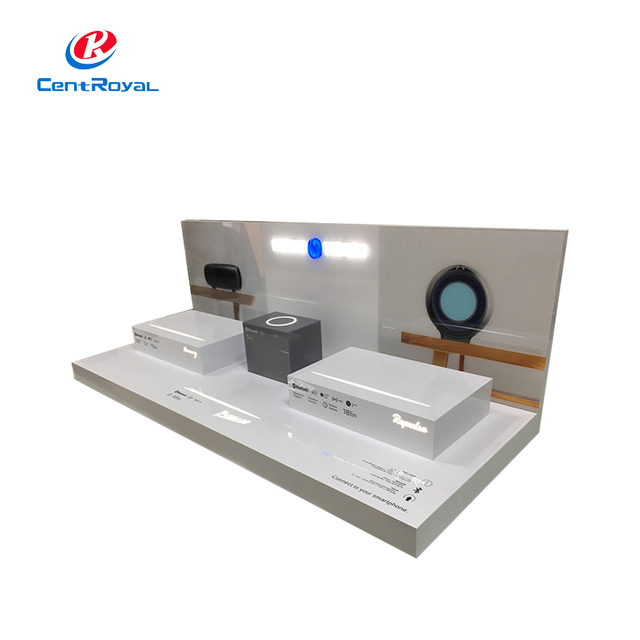 LED - Lit Acrylic Desktop Display Stand For Audio Products