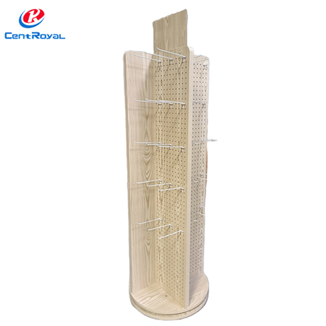 Cake Candle Branded Rotating Wooden Pegboard Display