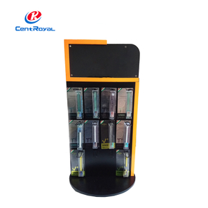 Acrylic & Metal Vape Display Stand with Multi-Tier Storage - Retail Rack for E-Cigarette Exhibition & Product Showcase
