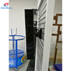 Metal Wall-Mounted Advertising Display Bracket with Slatwall & Hooks - Retail Signage Holder for Promotional Showcase