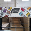 Metal Multi - Tier Retail Display Rack with Acrylic Shelves & Top Signage, Ideal for Food/Product Showcases