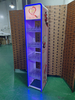 LED-Illuminated Metal & Acrylic Lipstick Display Stand with Pull-Out Trays - Tiered Cosmetic Showcase