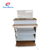 Multi-Tier Wood & Metal Massage Gun Display Stand with Acrylic Top - Retail Rack for Product Exhibition