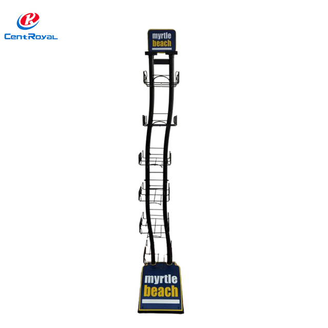 Metal Curved Double - Sided Display Rack: Brand - Ready for Hats