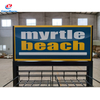 Multi-Tier Metal Wire Hat Display Stand with Sign Panel - Floor-Standing Retail Rack for Headwear Showcase