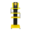 Lipton Custom Multi - tier Wheeled Metal Display Rack for Supermarket Brand Exhibition
