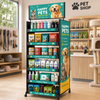 Custom Themed Retail Display Rack Collection with Wheel